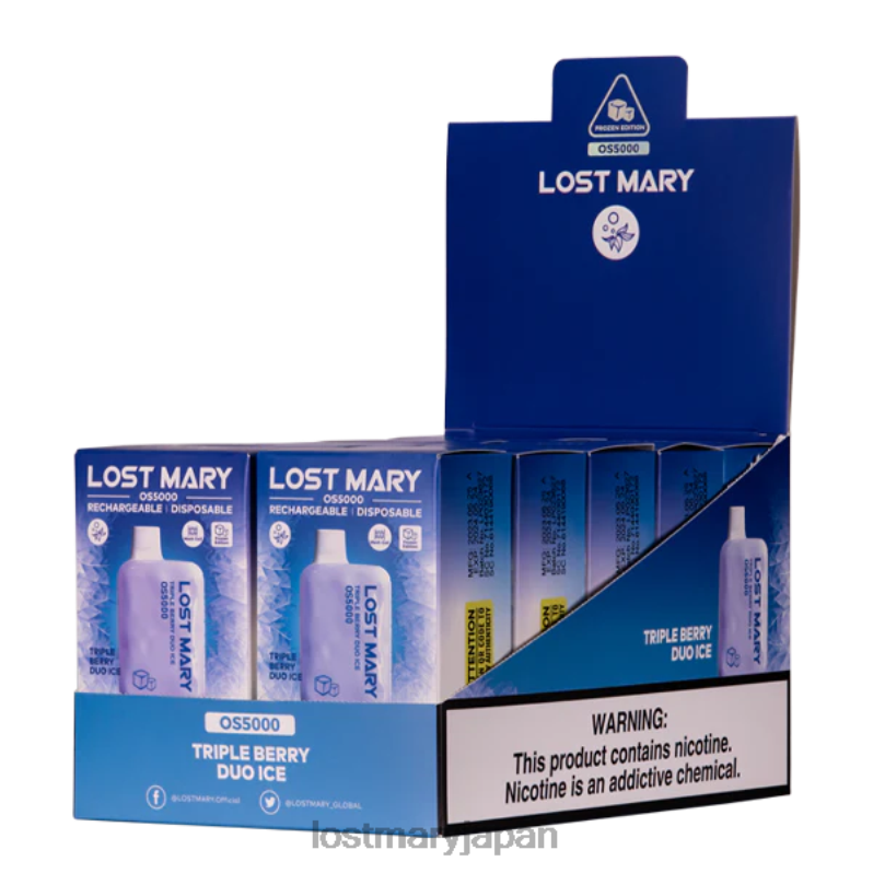 LOST MARY Vape - ロストメアリーOS5000 トリプルベリーデュオアイス H80J074
